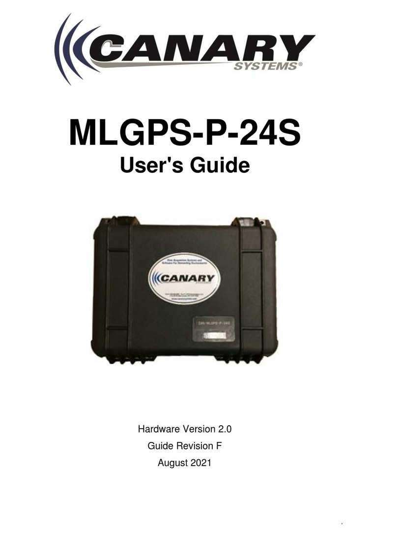 Canary Systems MLGPS-P-24S User manual