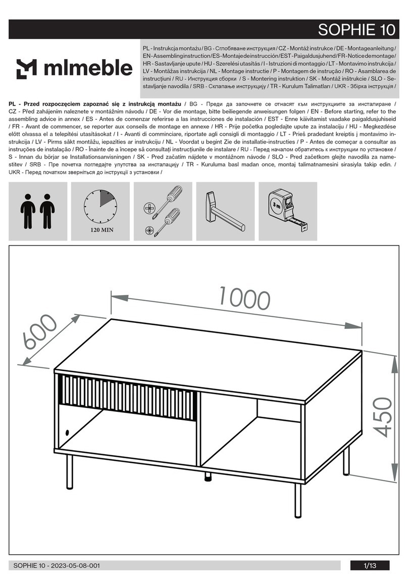 mlmeble SOPHIE 10 User manual