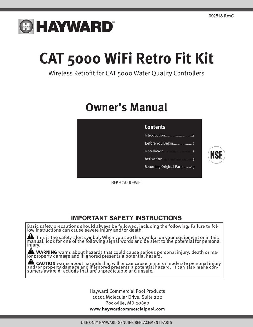 Hayward CAT 5000 owner's manual