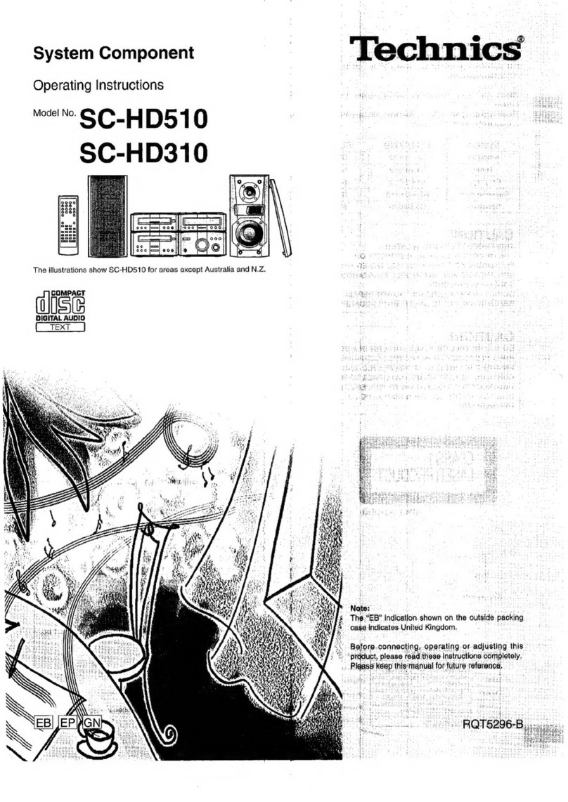 Technics SC-HD510 User manual