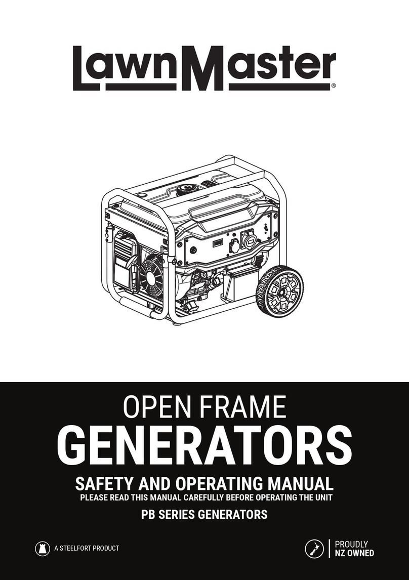 LawnMaster PB Series Safety and operating manual