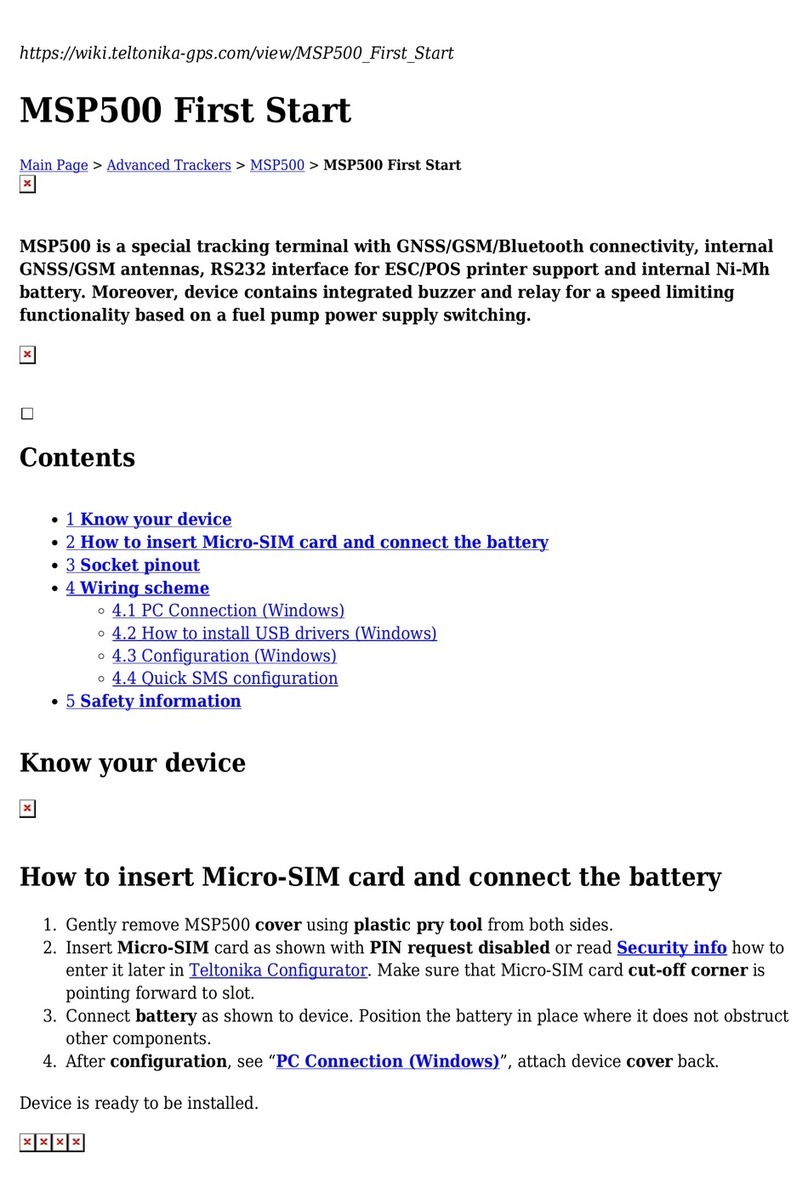 Teltonika MSP500 manual
