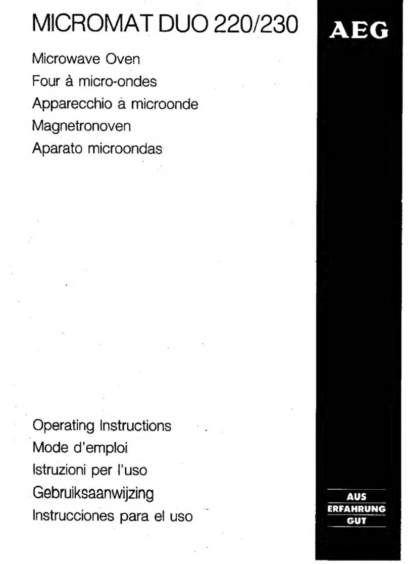 AEG MICROMAT DUO 220 operating instructions