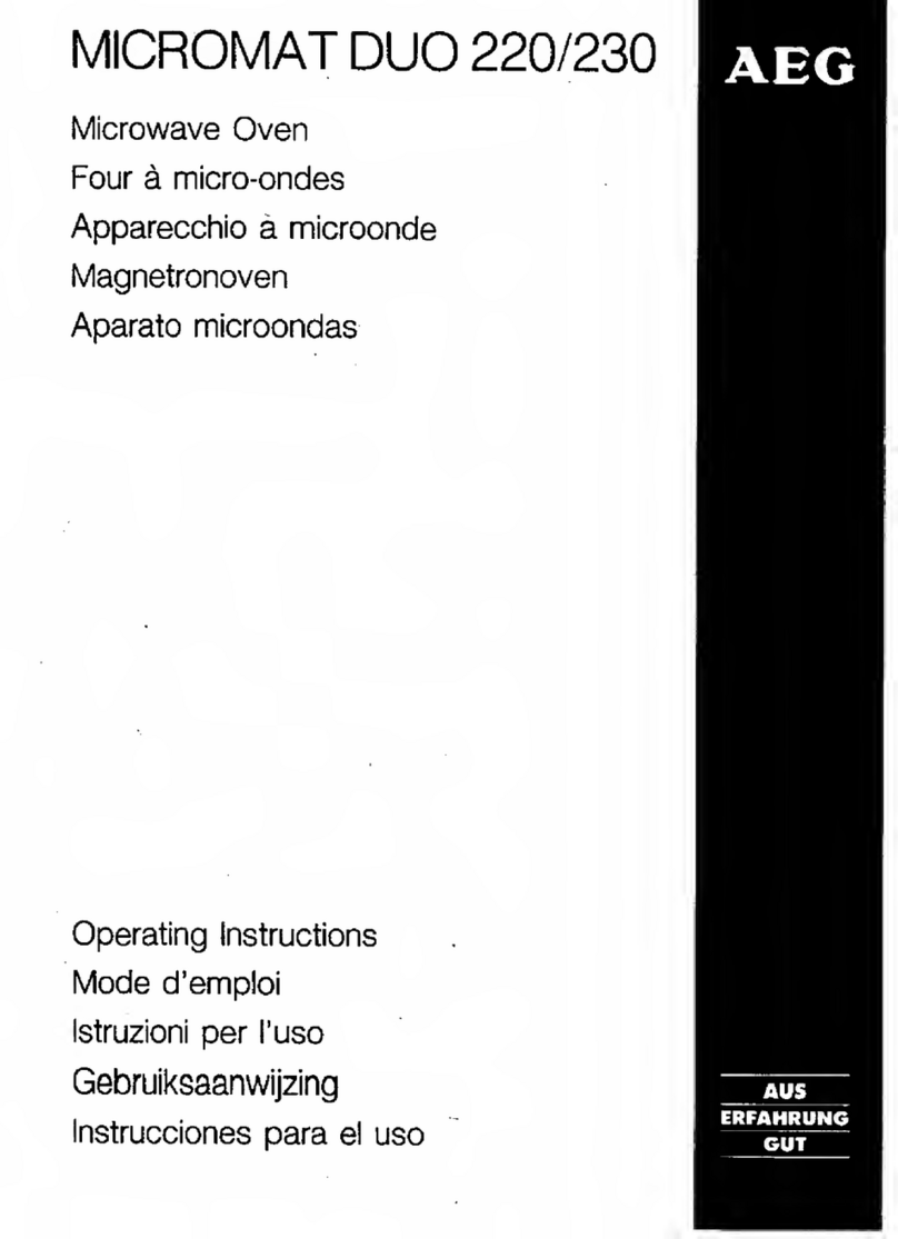 AEG MICROMAT DUO 220 operating instructions