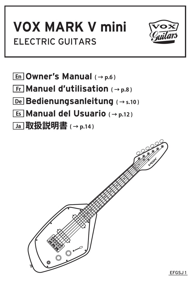VOX Amplification MARK V mini owner's manual