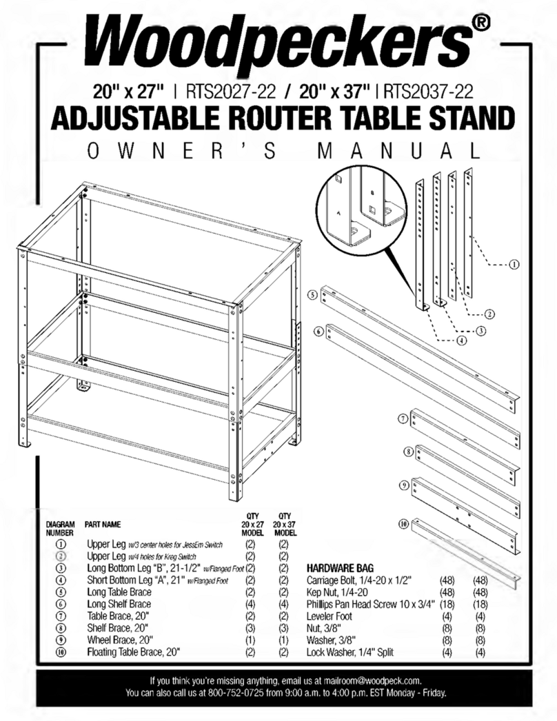 Woodpecker RTS2027-22 owner's manual