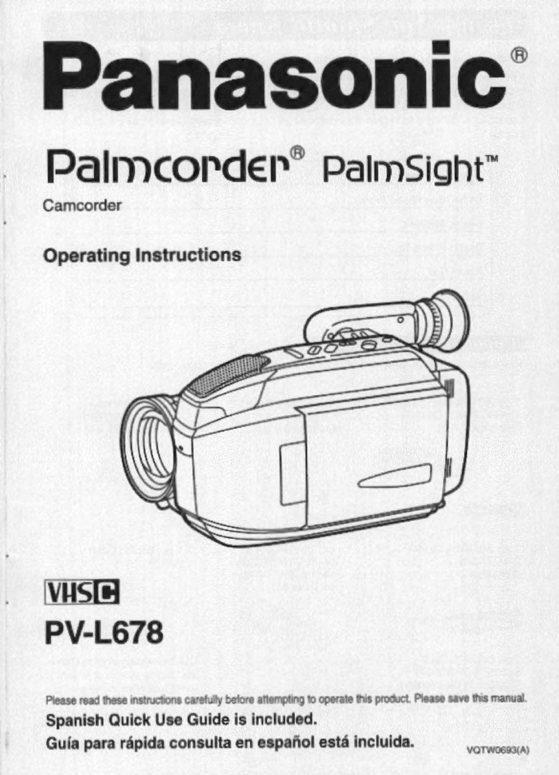 Panasonic Palmcorder PV-L678 operating instructions