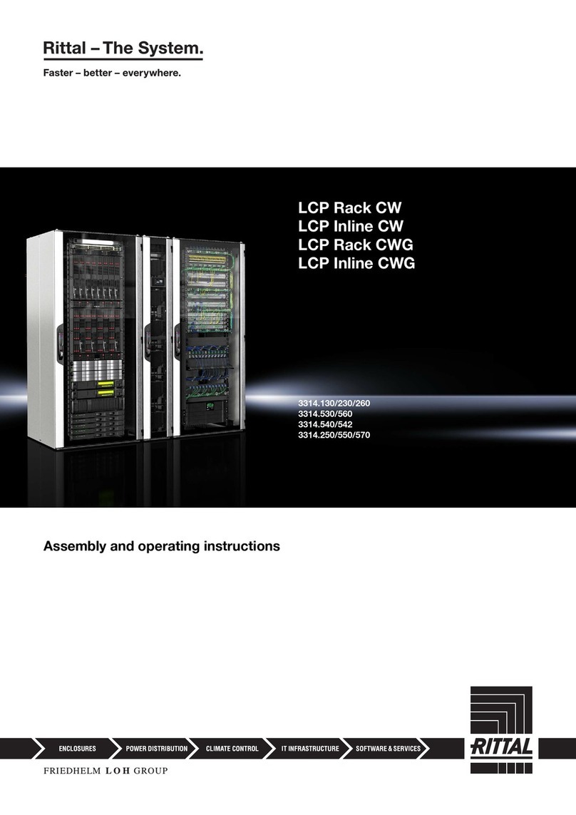 Rittal LCP Rack CW Assembly and operating instructions