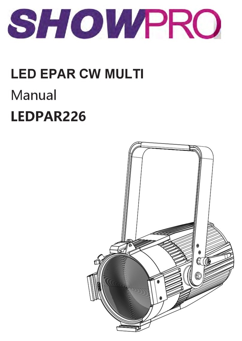 ShowPro LED EPAR CW MULTI manual