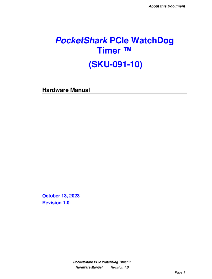 WatchDog PocketShark SKU-091-10 Hardware manual