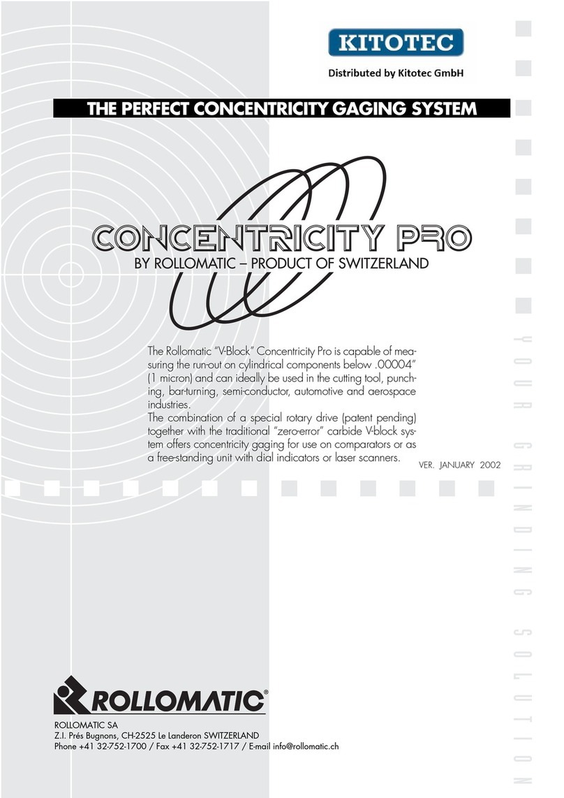 ROLLOMATIC CONCENTRICITY PRO manual