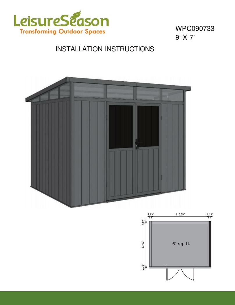 LeisureSeason WPC090733 installation instructions