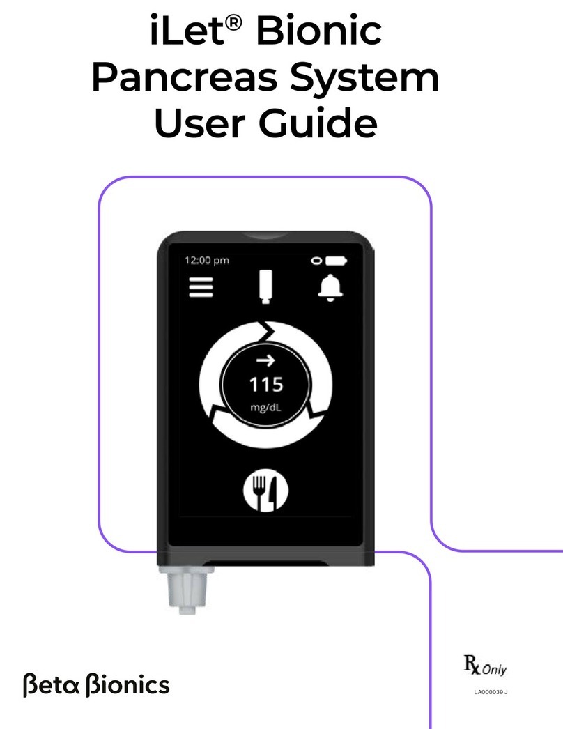 Beta Bionics iLet Bionic Pancreas System user guide Beta Bionics iLet Bionic Pancreas System user guide