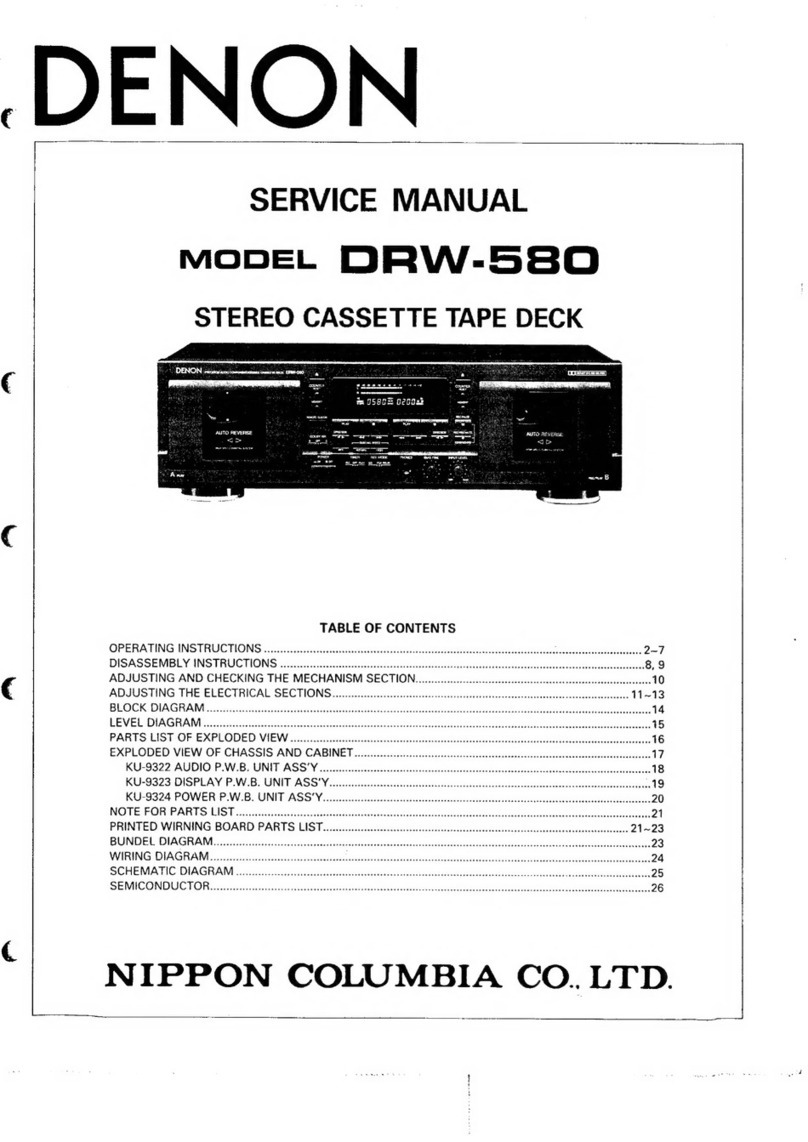 Denon DRW-5830 User manual