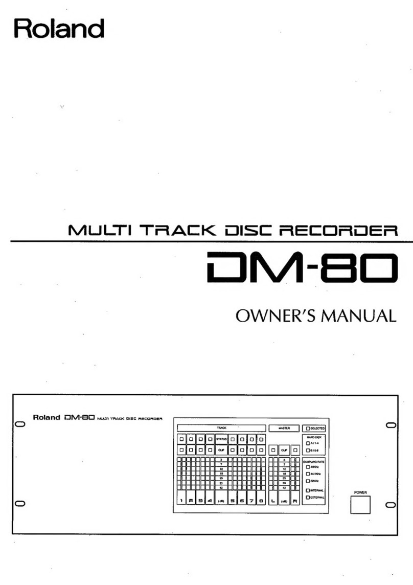 Roland DM-80 User manual