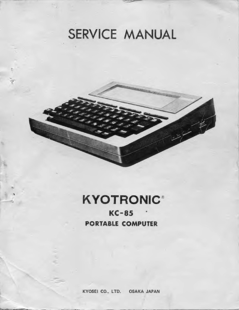 KYOTRONIC KC-85 Service manual