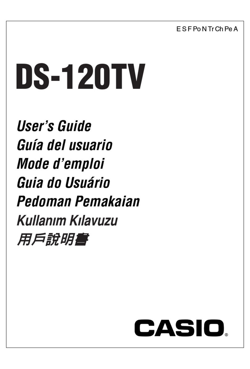Casio DS-120TV User manual