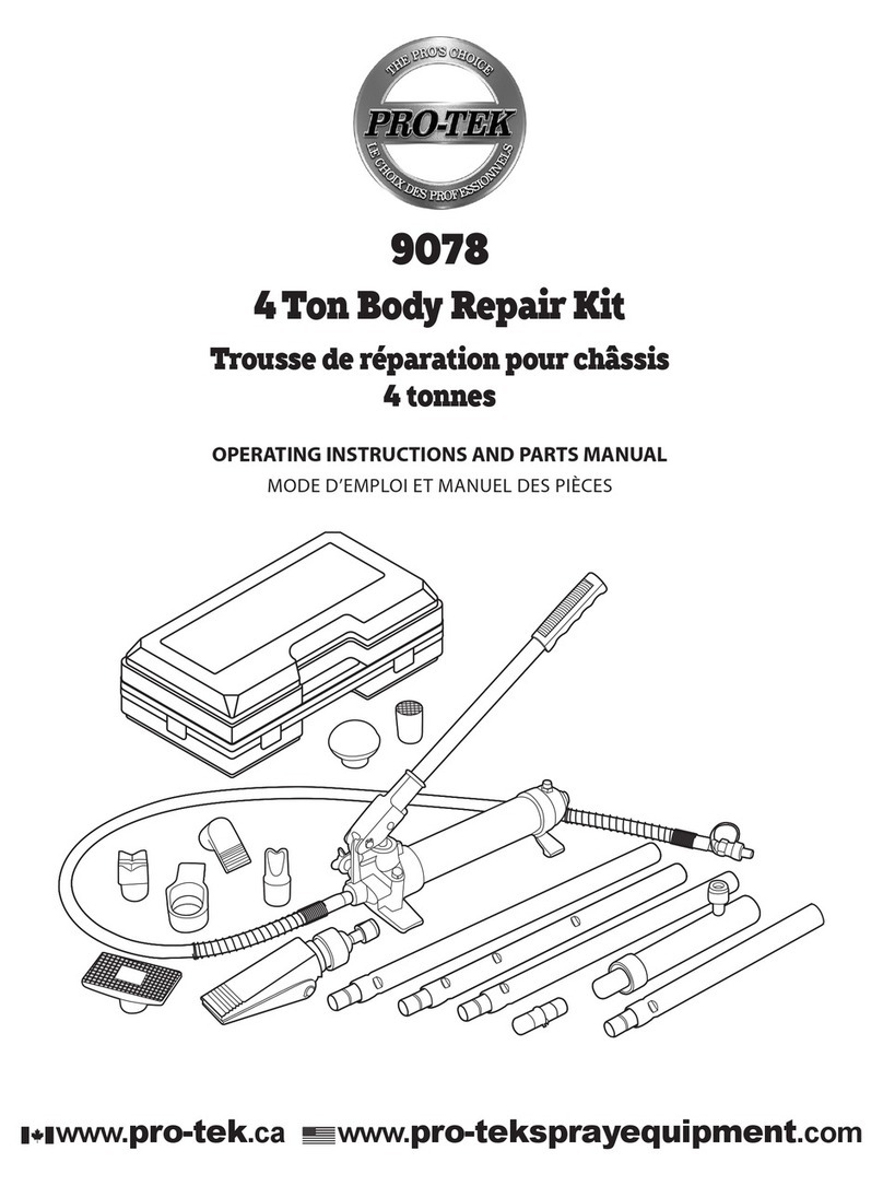 PRO-TEK 9078 Operating instructions and parts manual