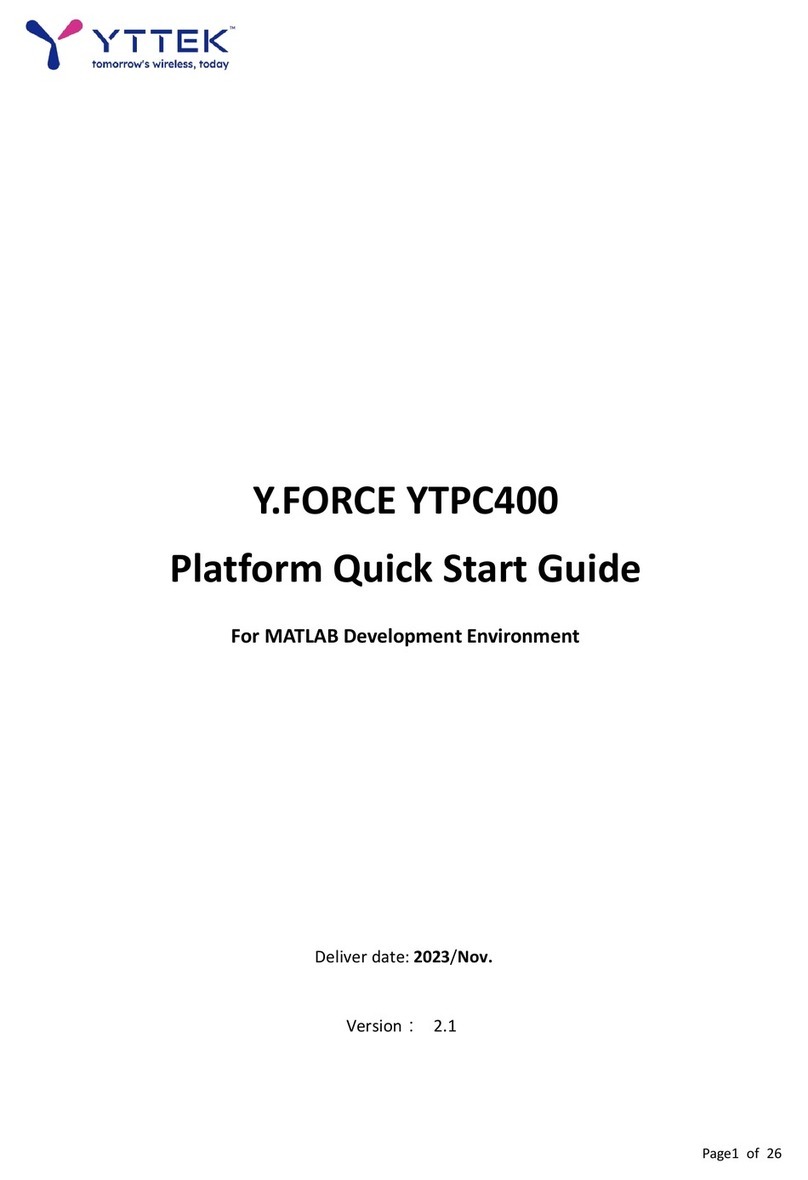 YTTEK Y.FORCE YTPC400 quick start guide