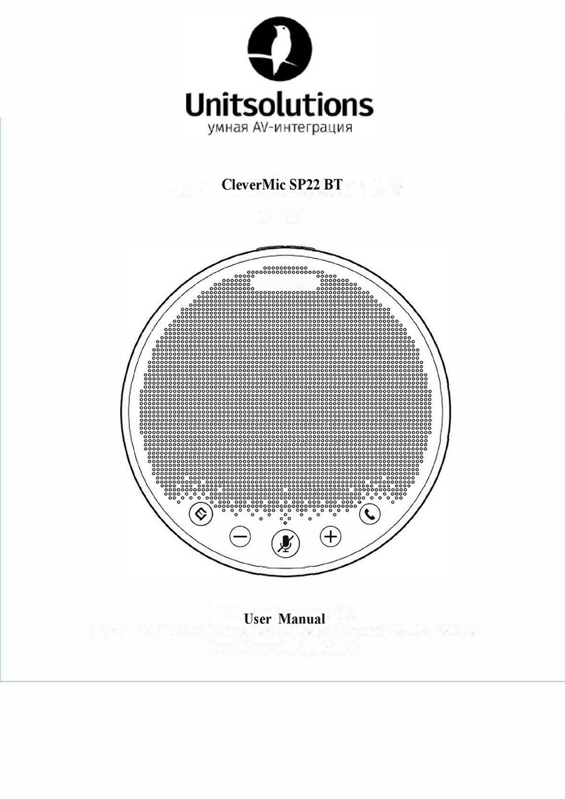 Unitsolutions CleverMic SP22 BT User manual
