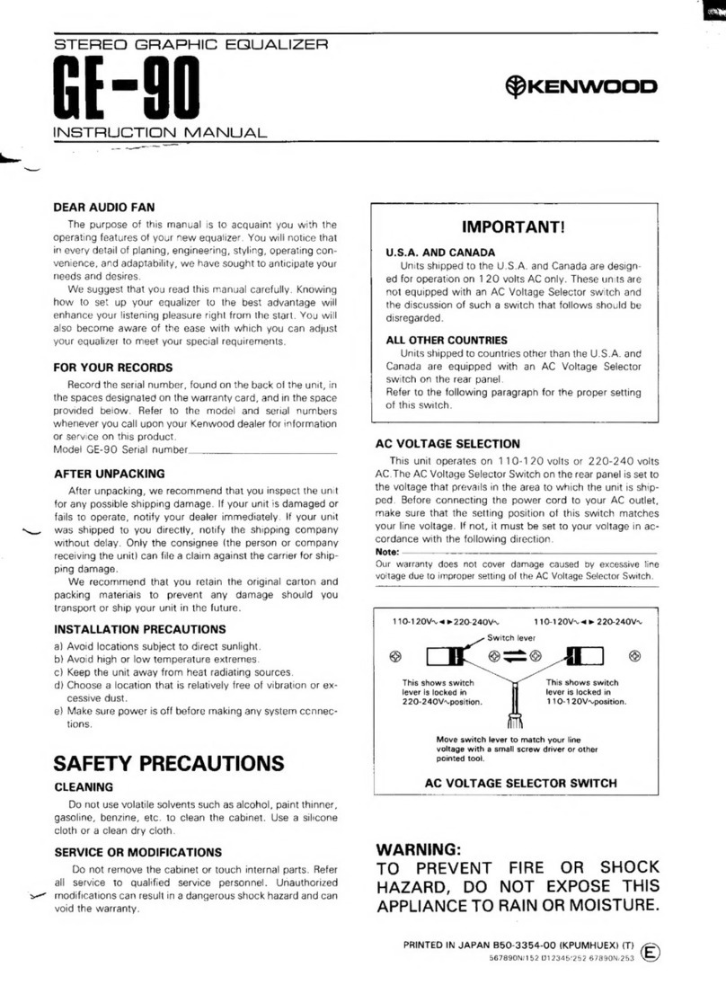 Kenwood GE-90 instruction manual