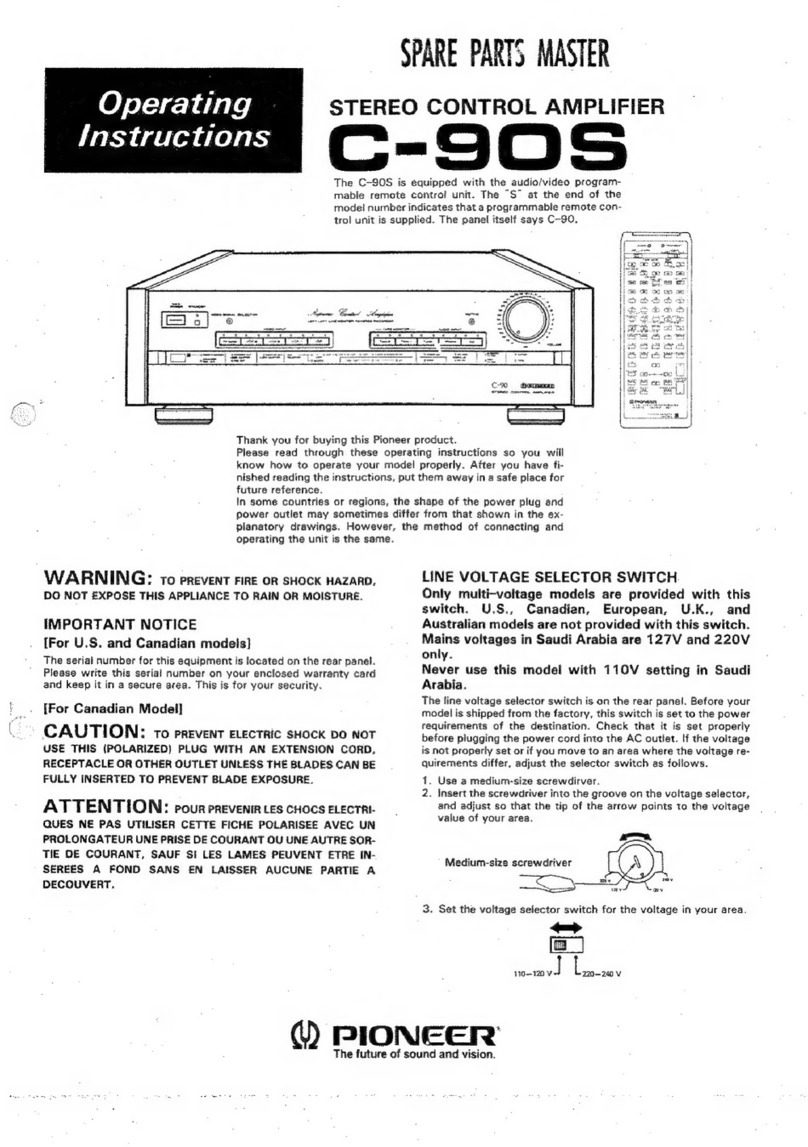 Pioneer C-90S User manual