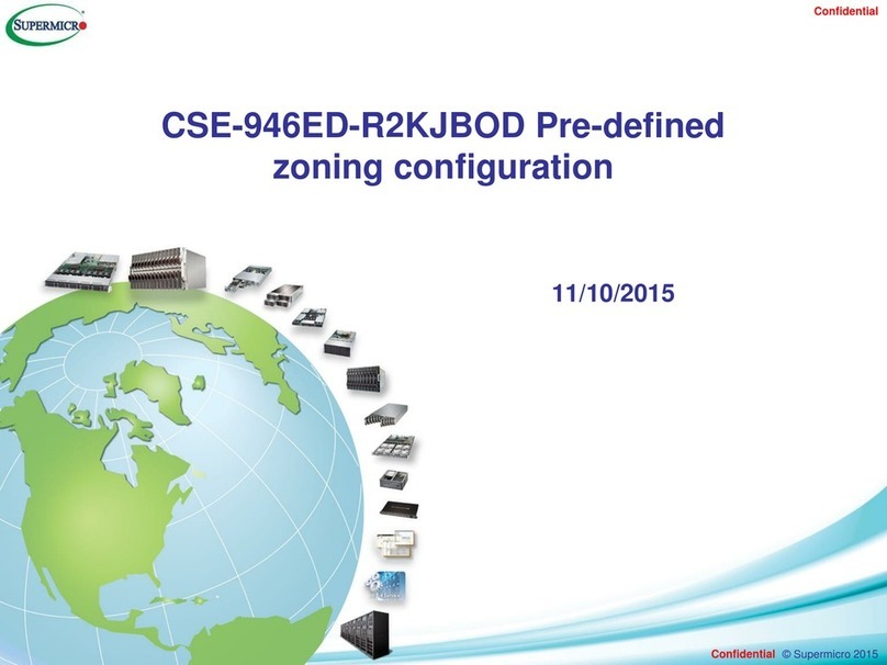 Supermicro SuperChassis CSE-946ED-R2KJBOD User manual