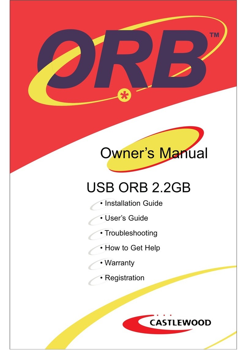 Castlewood EIDE ORB 2.2 GB owner's manual