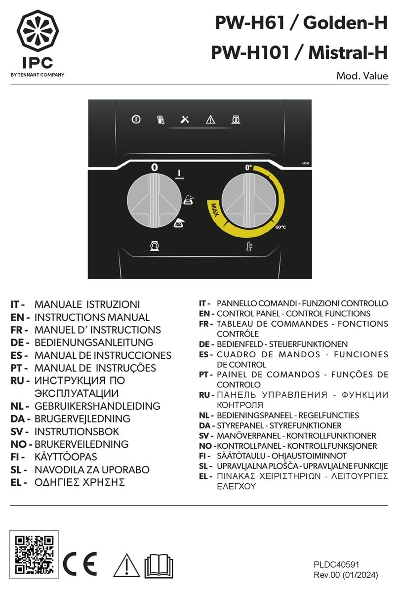 Tennant IPC PW-H61 instruction manual