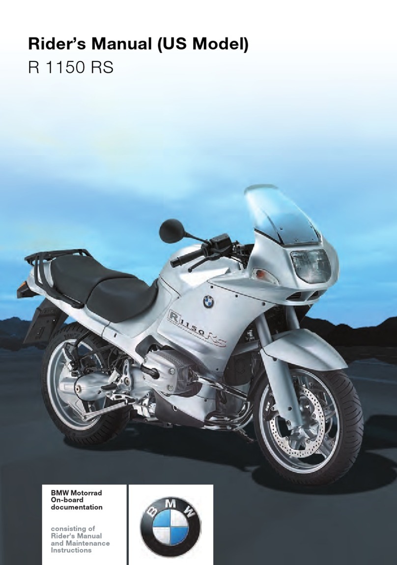 BMW R 1150 RS Installation and maintenance manual