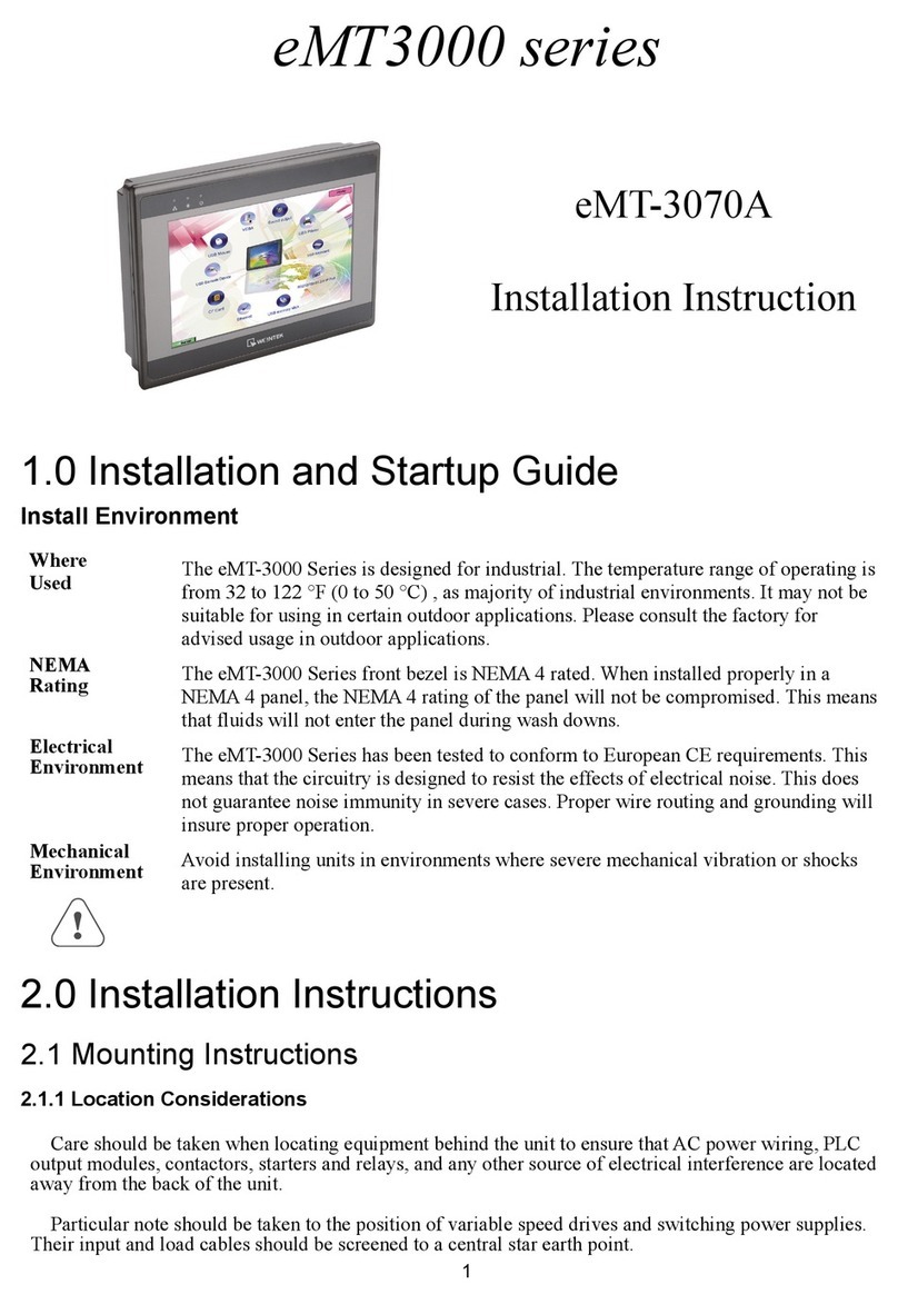 weintek eMT3000 Series User manual