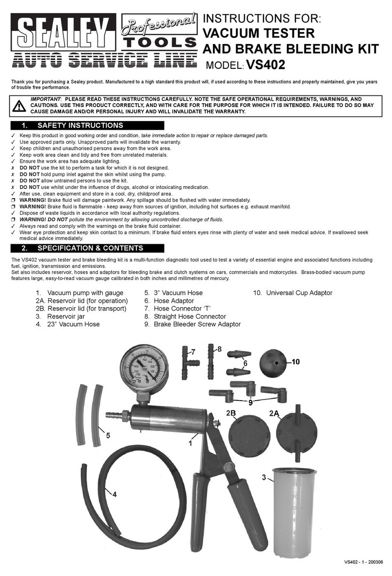 Sealey VS402 instructions
