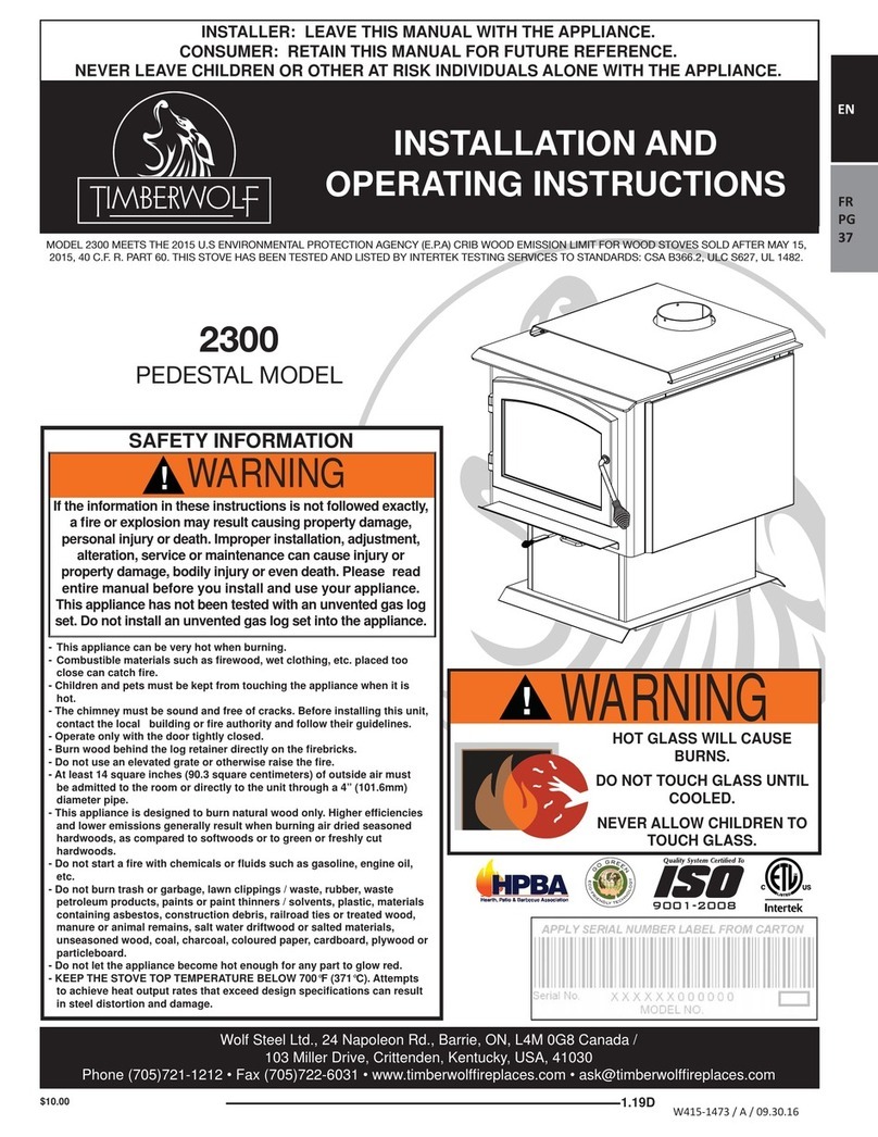 Timberwolf 2300 Installation and operating instructions