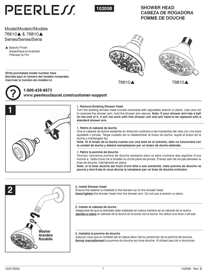 PEERLESS 76610 Series User manual