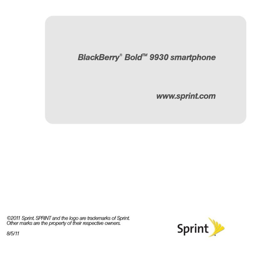 Blackbe;rry Bold 9930 User manual