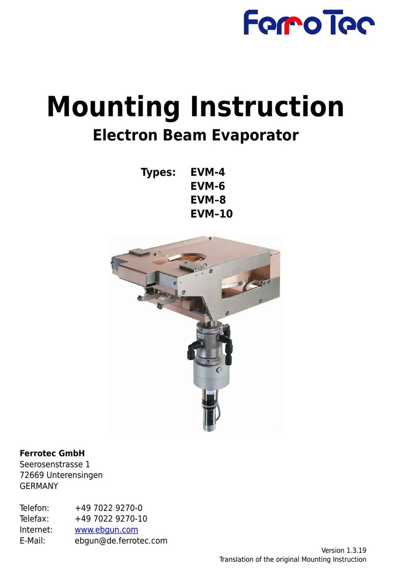 ferrotec EVM-4 Mounting instruction