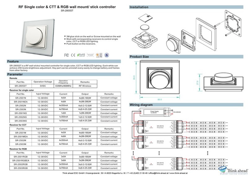 Think ahead SR-2805ST User manual