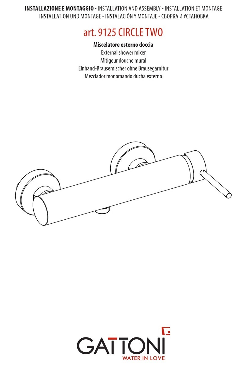 GATTONI 9125 CIRCLE TWO Installation and assembly