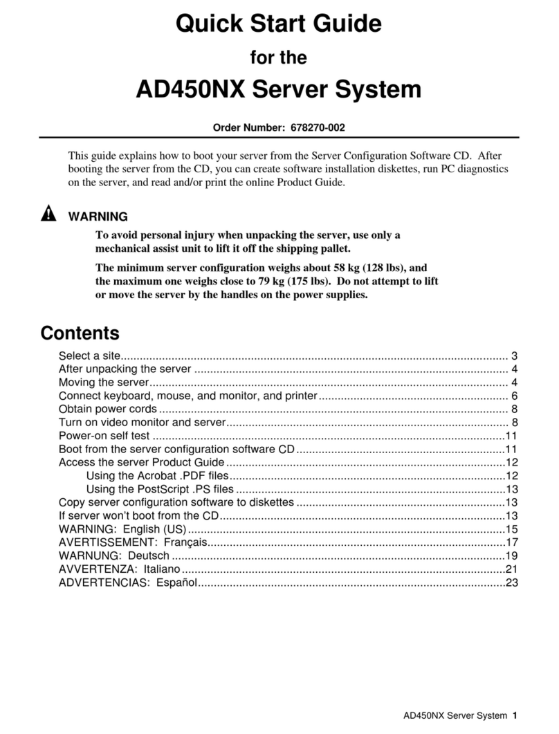Intel AD450NX User manual