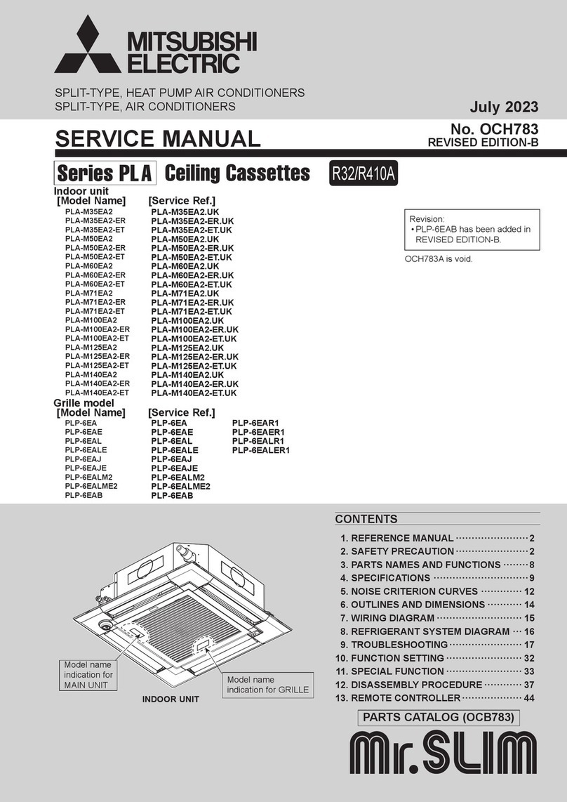Mitsubishi Electric Mr.SLIM PLP-6EAER1 User manual