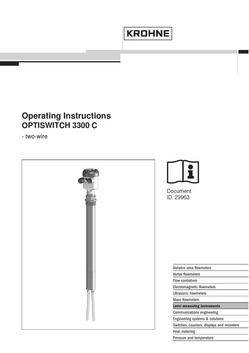 KROHNE OPTISWITCH 3300 C User manual