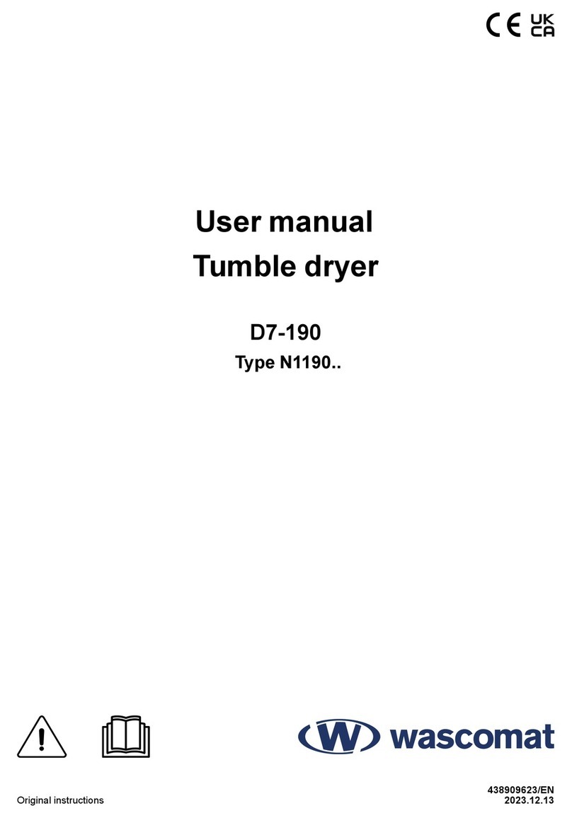 Wascomat D7-190 User manual Wascomat D7-190 User manual