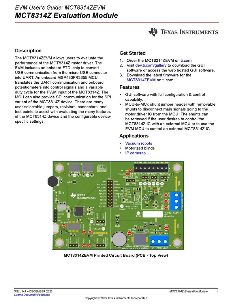 Texas Instruments MCT8314Z User manual