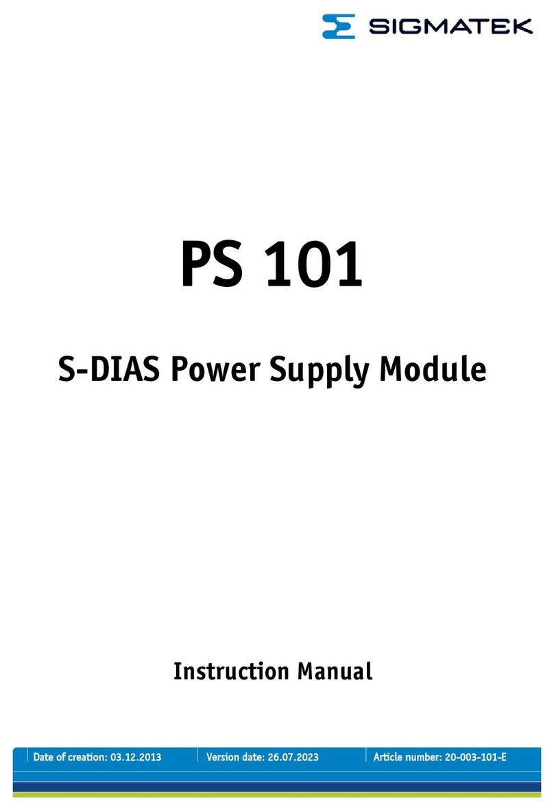 SIGMA TEK S-DIAS PS 101 User manual