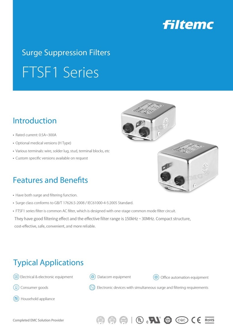 filtemc FTSF1 Series manual