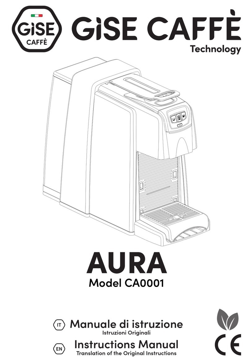 GISE CAFFE AURA instruction manual