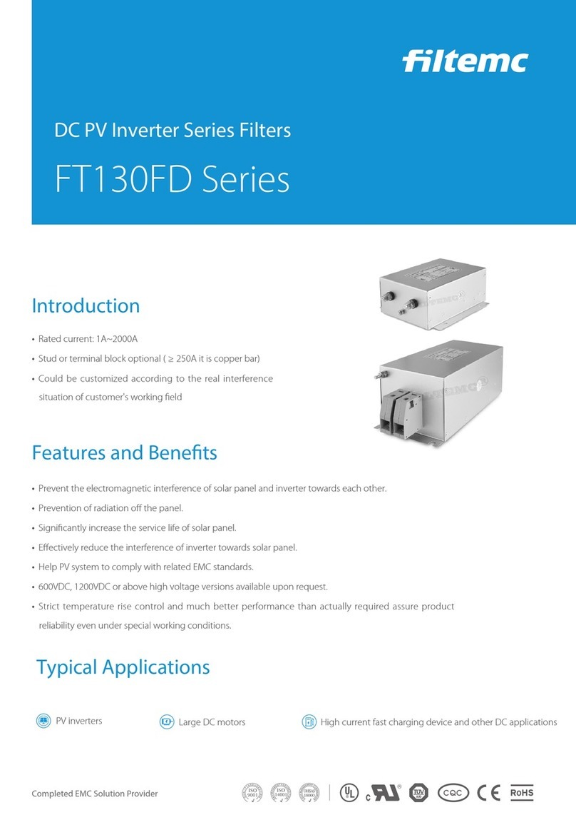 filtemc FT130FD Series manual