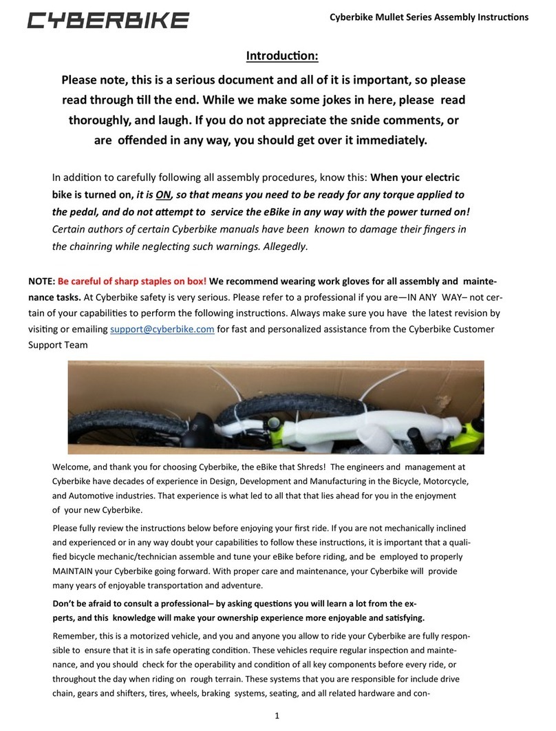 Cyberbike Mullet Series Assembly instructions