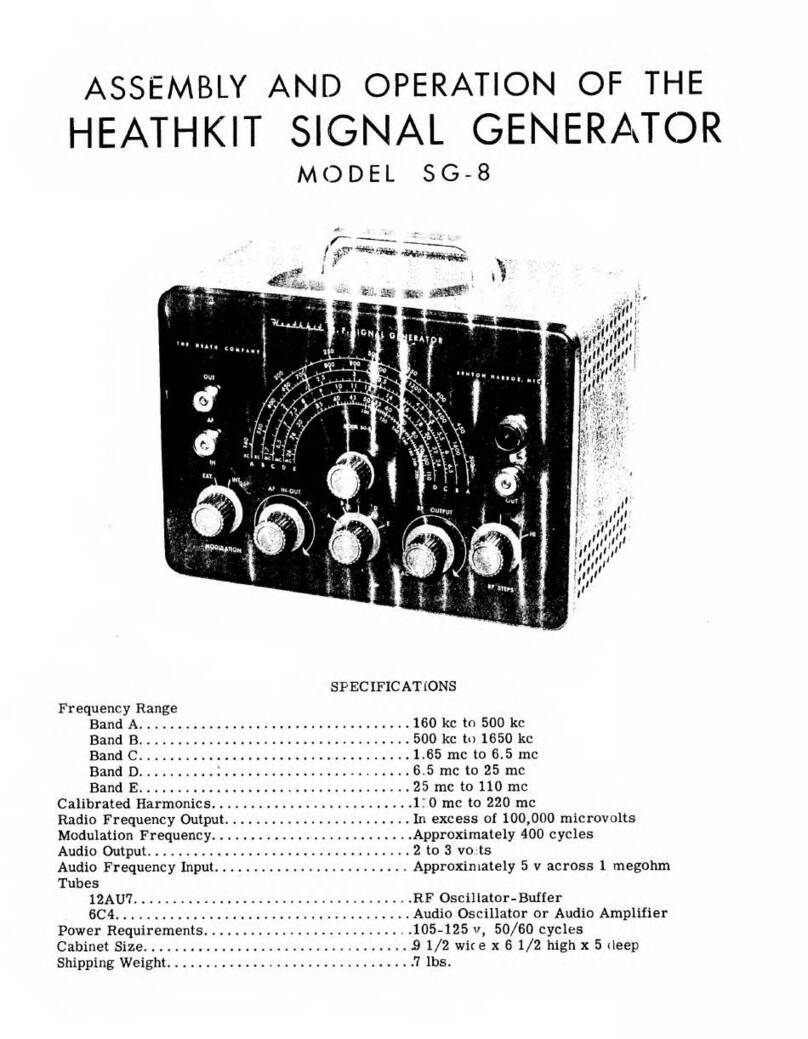 Heathkit Heathkit SG-8 Installation instructions