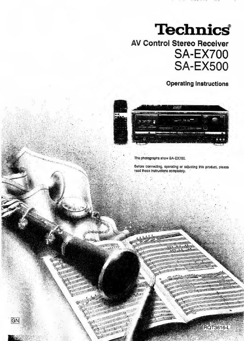 Technics SA-EX700 operating instructions